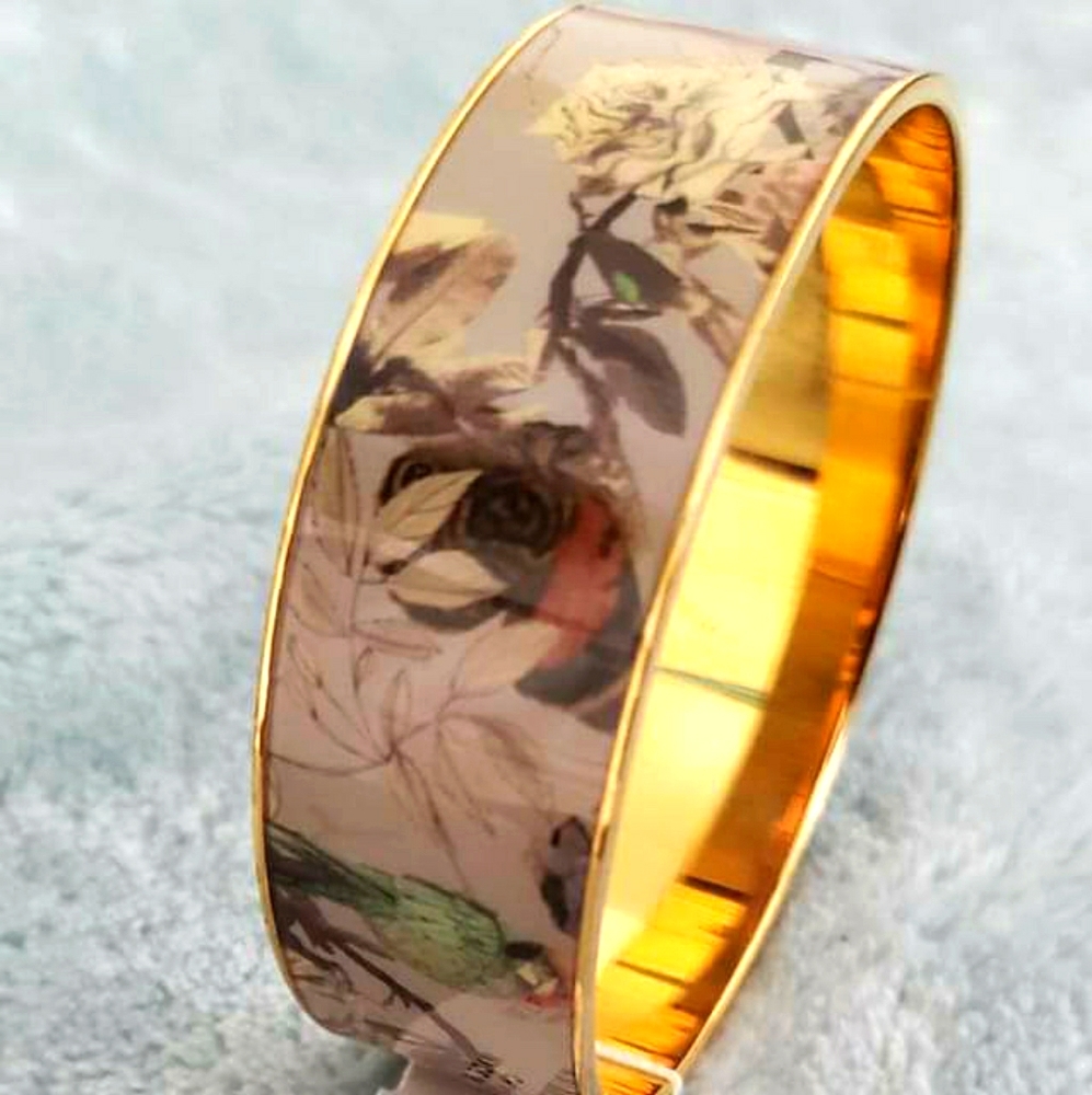 J. Crew hummingbird floral factory bracelet
